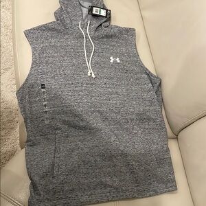 Under Armour Heather Gray Sleeveless Hoodie